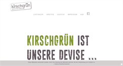 Desktop Screenshot of agentur-kirschgruen.de